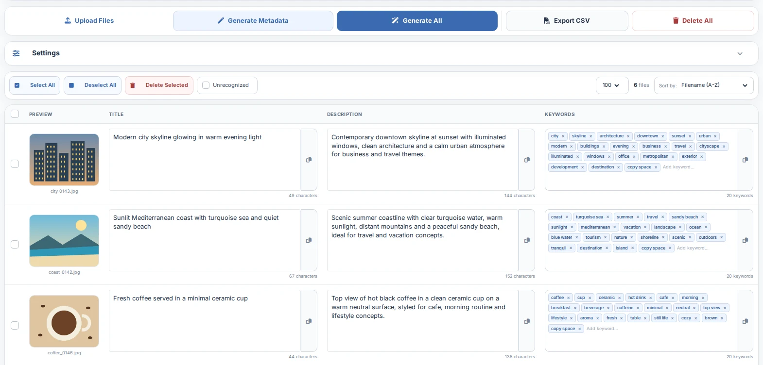 Рабочая область StockerBot для пакетной обработки файлов